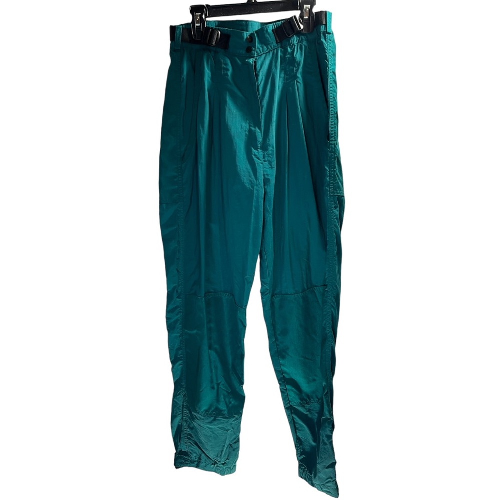 Vintage Rail Riders Teal Green Nylon Pants